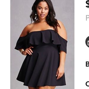 Off the shoulder mini dress